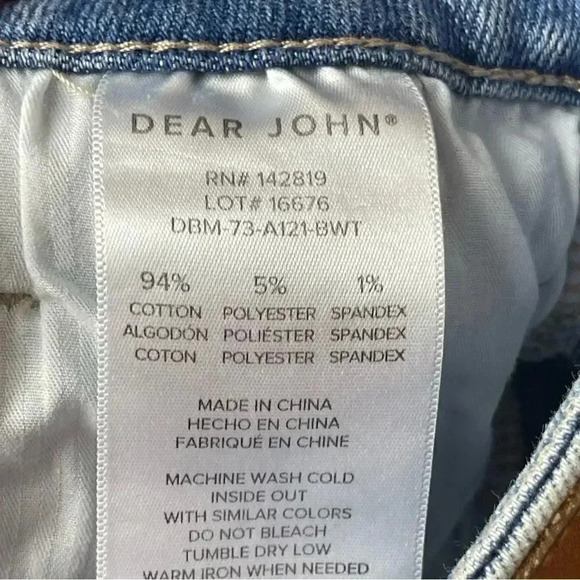 Dear John Womens Size 27 Ruthie Bermuda Shorts Raw Hem Cotton Stretch Distressed - Picture 5 of 9